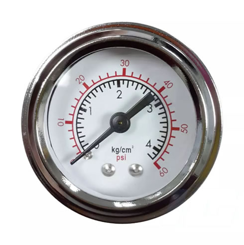 Black Face - Industrial Mechanical Dual Scale Pressure Gauge Meter Tester